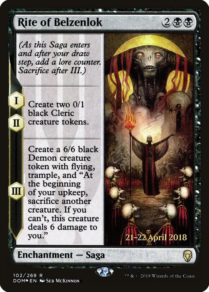 Rite of Belzenlok #102s — Dominaria Promos