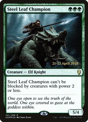 Steel Leaf Champion #182 – Prerelease Cards (Rare)