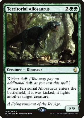 Territorial Allosaurus #184 – Prerelease Cards (Rare)