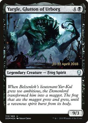 Yargle, Glutton of Urborg #113 – Prerelease Cards (Uncommon)