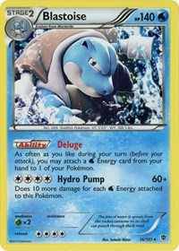 Blastoise - 16/101 (Cosmos Holo) #016/101 from Blister Exclusives Pokemon card image