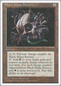 Black Mana Battery (Fourth Edition)
