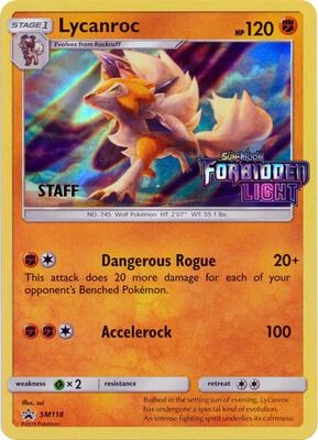 Lycanroc - SM118 (Prerelease) [Staff]