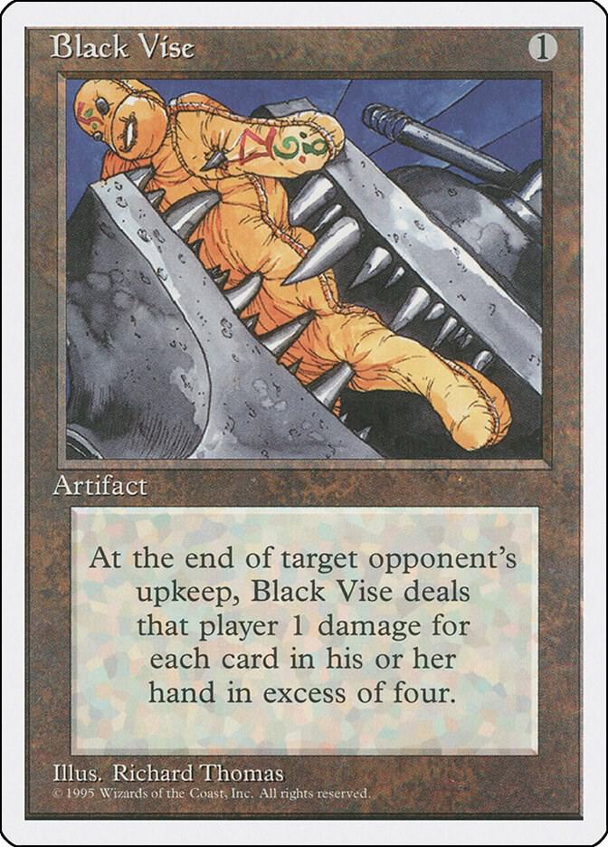 黒の万力/Black Vise LEB Black Vise - Fourth Edition - Magic: The Gathering