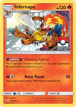Infernape - 23/156 (Pokemon League) 023/156 from League & Championship Cards