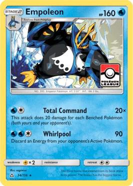 Empoleon - 34/156 (Pokemon League) 034/156 from League & Championship Cards