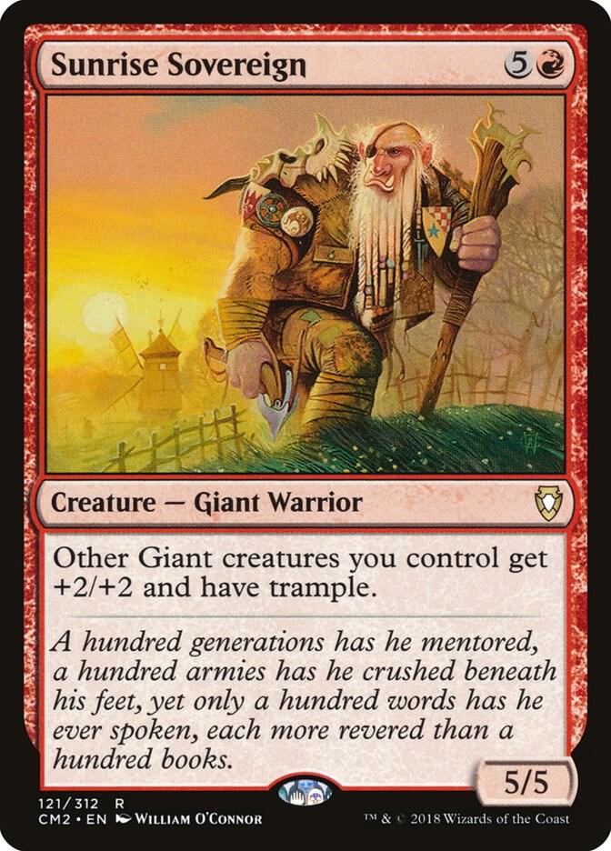 Sunrise Sovereign 121 card