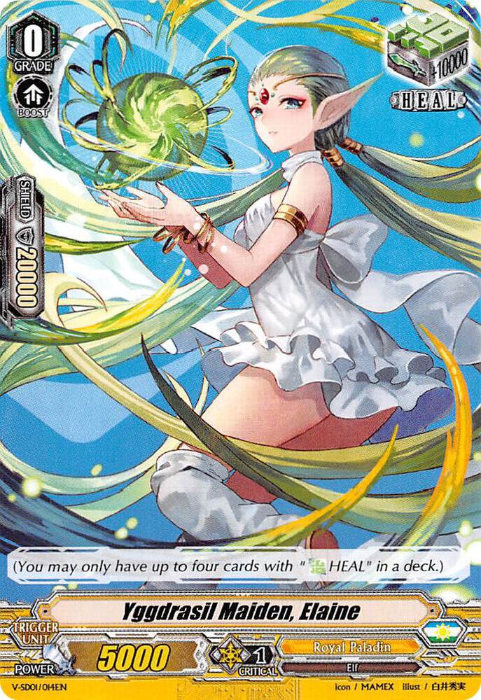 メイプルストーリー　オダイバアイランド　カード Yggdrasil Maiden, Elaine - V Start Deck 01: 2018 Free Experience