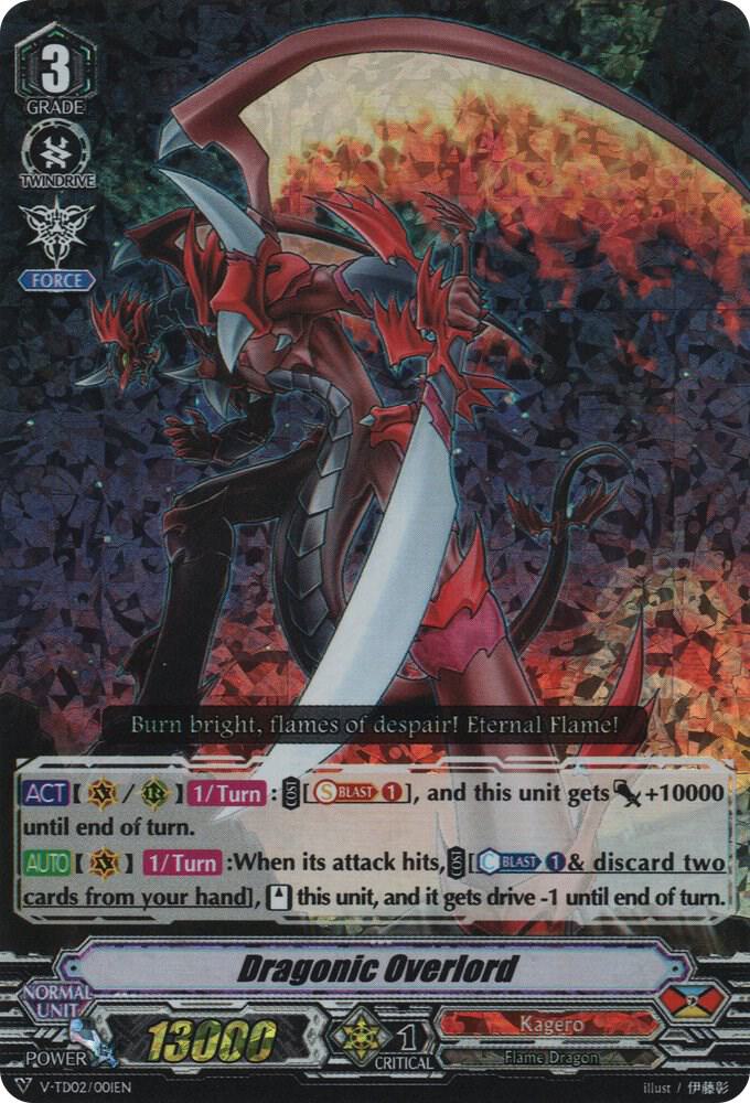 Dragonic Overlord RRR Foil Price & Card Details — V-TD02: Toshiki