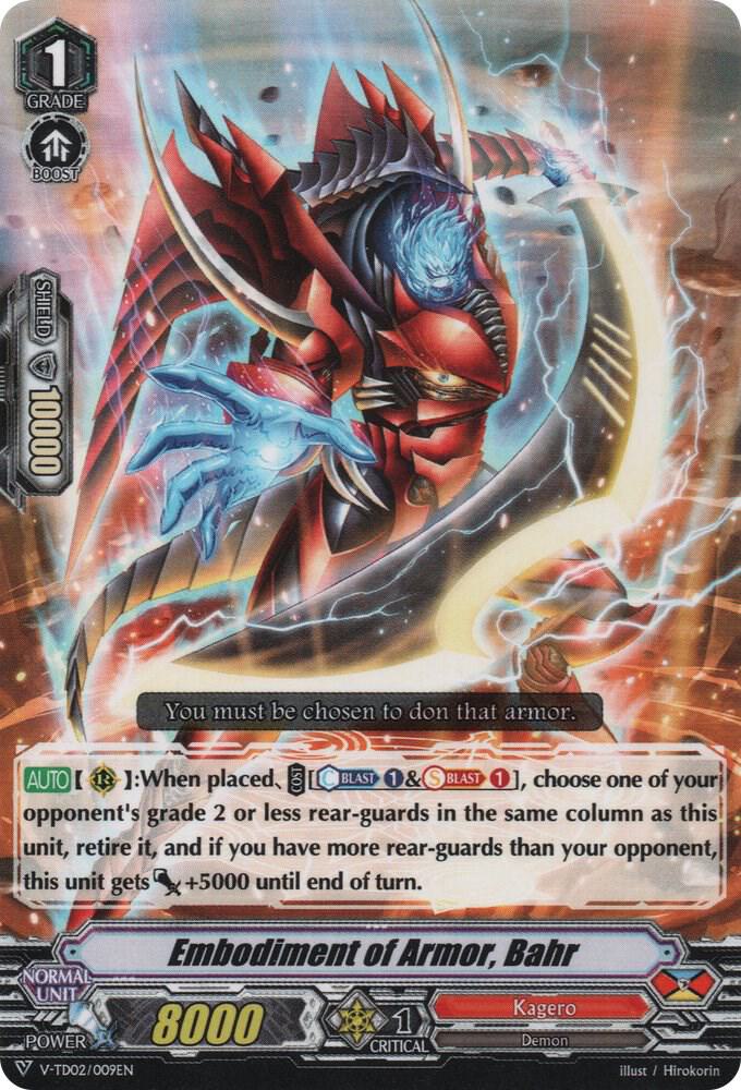 Embodiment of Armor, Bahr