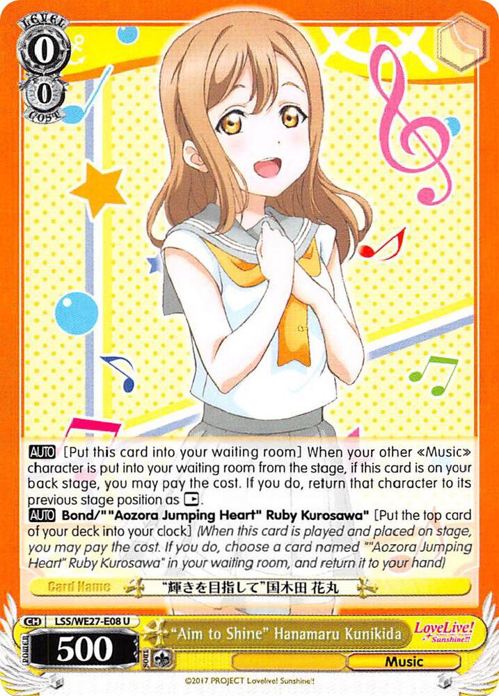"Aim to Shine" Hanamaru Kunikida