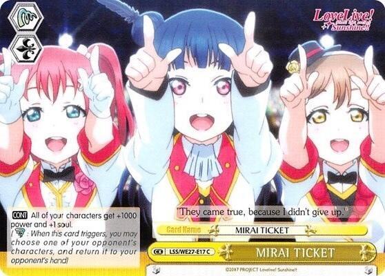 MIRAI TICKET (Yellow) (Parallel Foil)