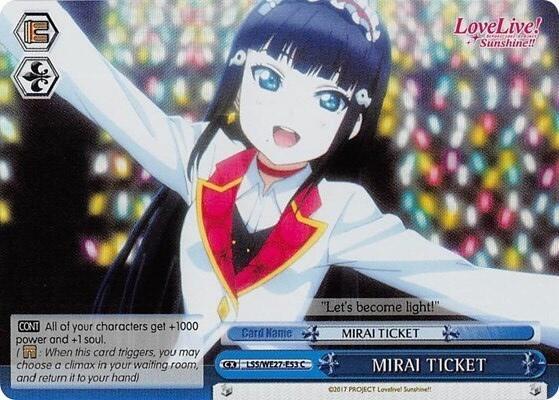 MIRAI TICKET (Blue) (Parallel Foil)