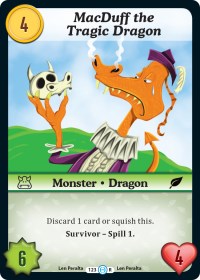 MacDuff The Tragic Dragon - Munchkin CCG The Desolation of Blarg trading card