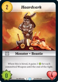 Haardvark - Munchkin CCG The Desolation of Blarg trading card