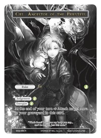 Ciel, Ancestor of the Priestess // Phantom Wind Fiethsing (Uber Rare) - Force of Will Winds of the Ominous Moon trading card