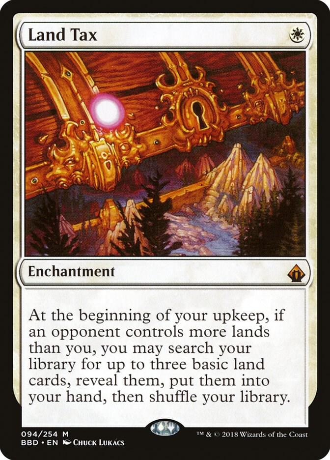 [EN]土地税/Land Tax[J10][Foil] Land Tax Magic the Gathering Proxy