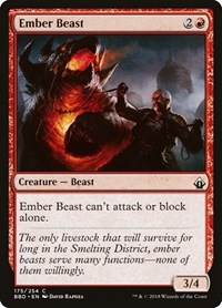Ember Beast - Battlebond - Magic: The Gathering card