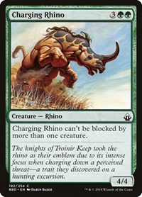 Charging Rhino - Battlebond - Magic: The Gathering card