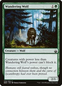 Wandering Wolf - Battlebond - Magic: The Gathering card