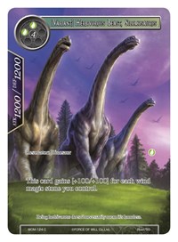 [Variant] Herbivorous Beast, Silomosaurus (Full Art) - Force of Will Winds of the Ominous Moon trading card
