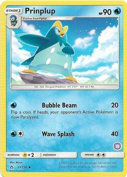 Prinplup (13) 33/156 from SM Trainer Kit: Alolan Sandslash & Alolan Ninetales