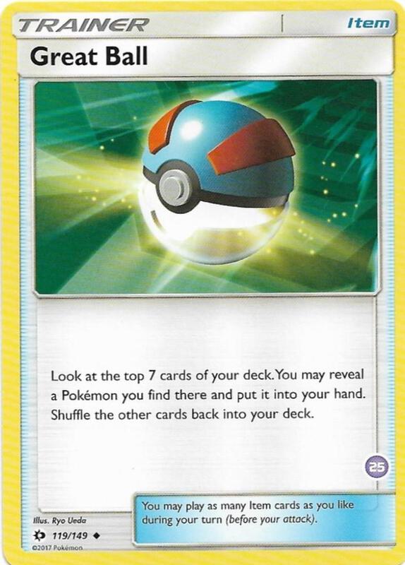 Great Ball (25) (Alolan Sandslash Half-Deck) 119/149 from SM Trainer Kit: Alolan Sandslash & Alolan Ninetales