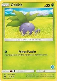 Oddish (11) #4/147 from SM Trainer Kit: Alolan Sandslash & Alolan Ninetales Pokemon card image
