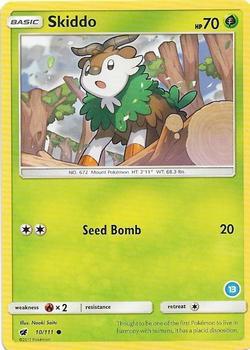 Skiddo (13) 10/111 from SM Trainer Kit: Alolan Sandslash & Alolan Ninetales