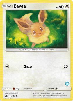 Eevee (26) 104/156 from SM Trainer Kit: Alolan Sandslash & Alolan Ninetales