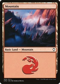Mountain (305) - Commander Anthology Volume II - Magic: The Gathering card