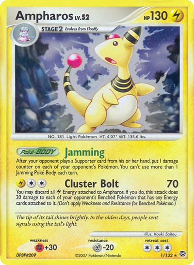 Ampharos - 1/132 (DP Secret Wonders)