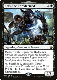 Krav, the Unredeemed - Launch Party & Release Event Promos - Magic: The Gathering card