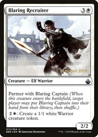 Blaring Recruiter - Launch Party & Release Event Promos - Magic: The Gathering card