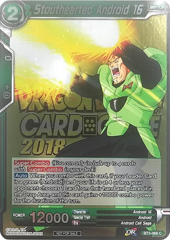 Stouthearted Android 16 (Metallic Foil) (Event Pack 2018) #BT3-068 — Promotion Cards