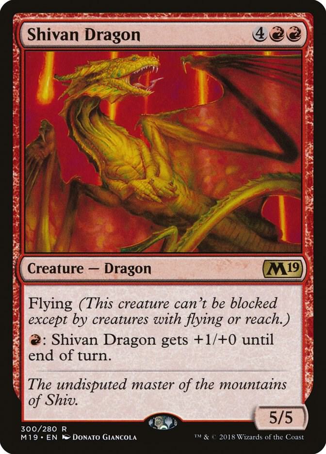 Shivan Dragon 300 card