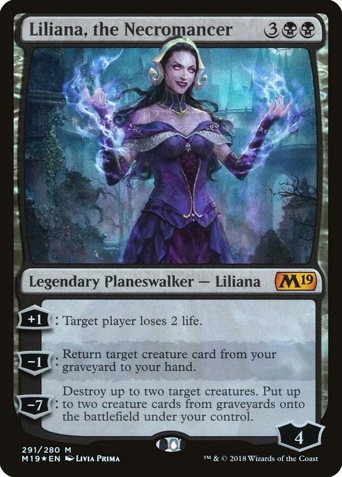 Liliana, the Necromancer - Core Set 2019 - Magic: The Gathering