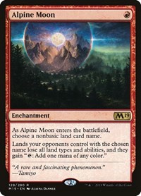 Alpine Moon - Core Set 2019 - Magic: The Gathering card