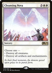 Cleansing Nova - Core Set 2019 - Magic: The Gathering card