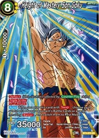 Height of Mastery Son Goku card art