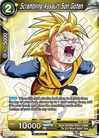 Scrambling Assault Son Goten card art