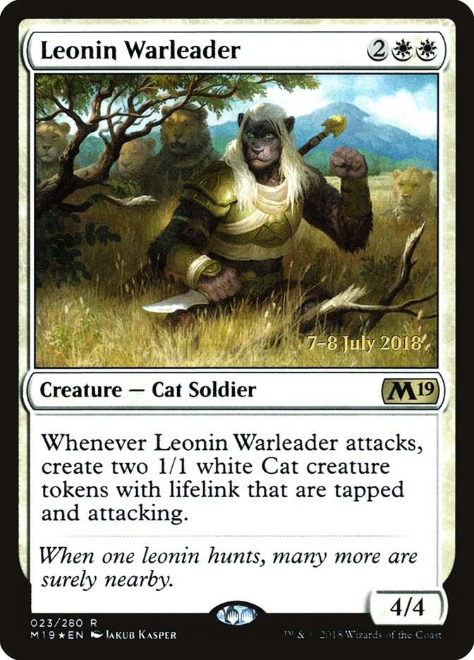 Leonin Warleader #23s — Core Set 2019 Promos