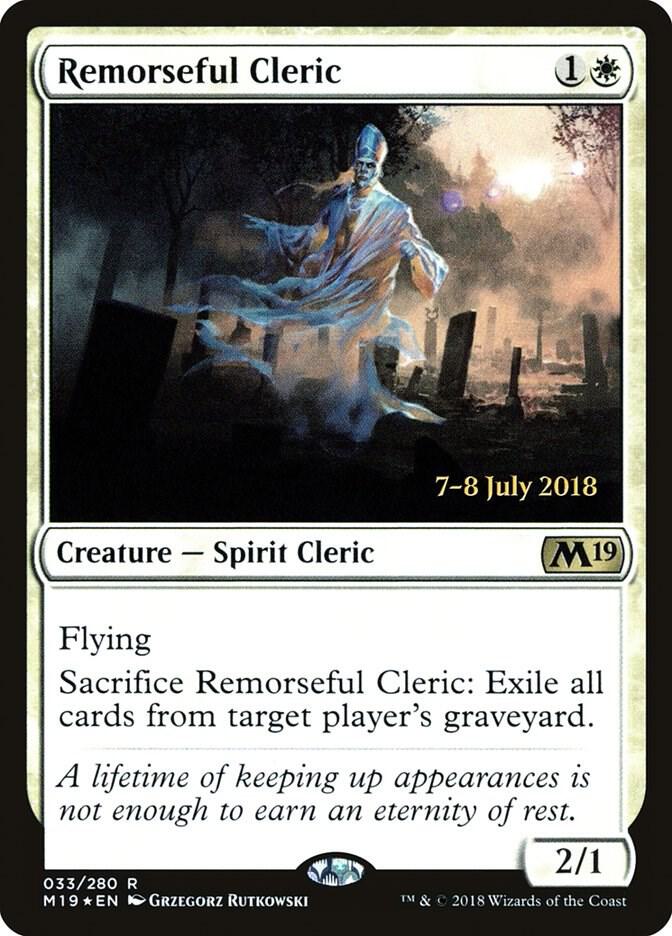 Remorseful Cleric #33s — Core Set 2019 Promos