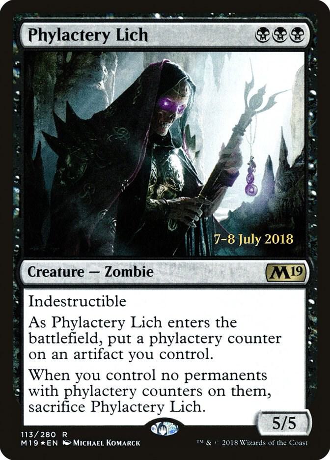 Phylactery Lich #113s — Core Set 2019 Promos