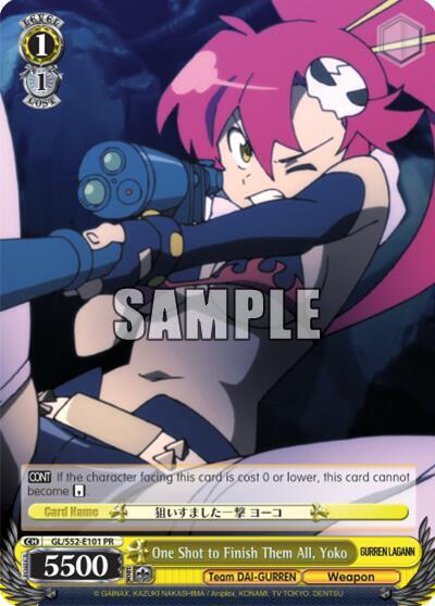 One Shot to Finish Them All, Yoko card