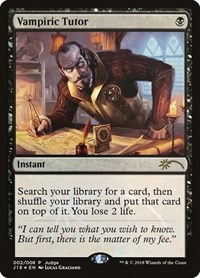 Vampiric Tutor (J18) - Judge Promos - Magic: The Gathering card