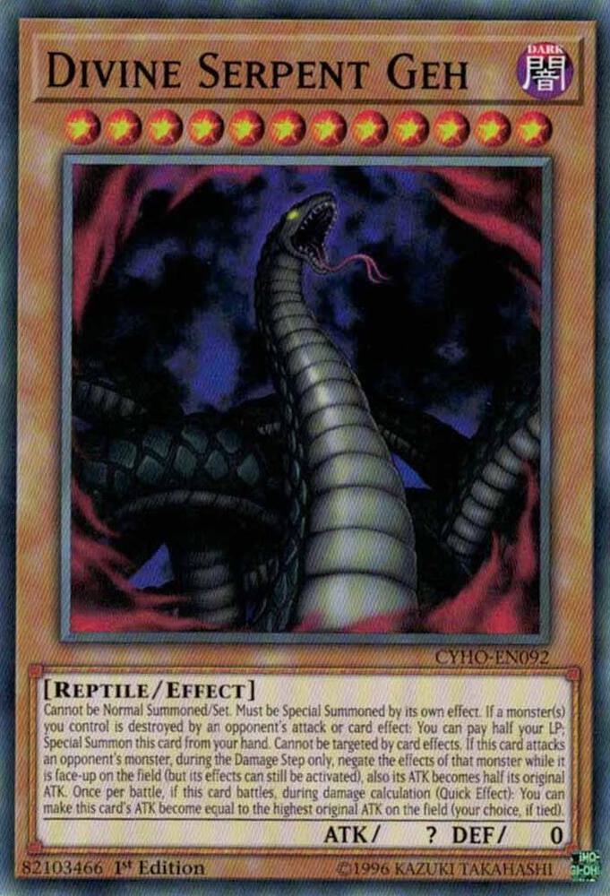 Divine Serpent Geh - Cybernetic Horizon - YuGiOh - TCGplayer.com