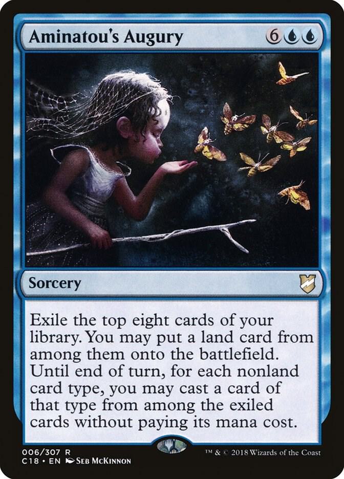 seb アーティストプルーフ Aminatou's Auguryアミナトゥの占い Aminatou's Augury - Commander 2018 - Magic: The Gathering