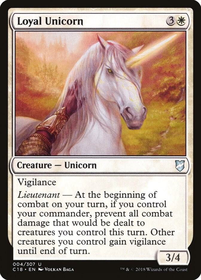 Loyal Unicorn - Commander 2018 - Magic: The Gathering