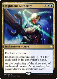 Righteous Authority - Commander 2018 - Magic: The Gathering card